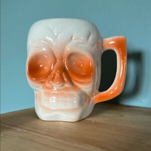 Orange Skull Mug